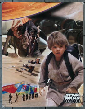 STAR WARS: EPISODE I - THE PHANTOM MENACE (1999) 29658  Jake Lloyd as Annakin Skywalker Commercially Prepared Poster  17x22  Rolled  Very Fine