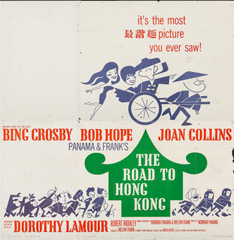 ROAD TO HONG KONG, THE (1962) 12912  Movie Poster  (81x81)  Large Format Six-Sheet Poster  Bing Crosby  Bob Hope  Joan Collins  Dorothy Lamour  Norman Panama	 Original U.S. Six-Sheet Poster (81x81) Theater-Used  Average Used Condition