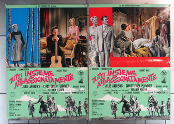 SOUND OF MUSIC, THE (1965) 29828 Complete Photobusta Set from Italy  Julie Andrews  Christopher Plummer  Eleanor Parker   Robert Wise  Rodgers and Hammerstein Original Italian Set of Photobustas (19x17)  Folded  Very Fine Condition