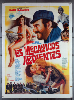 MECANICOS  ARDIENTES, LOS (1985) 27523  Mexican Movie Poster   Raul Ramirez Original Mexican Movie Poster (27x38) Folded  Very Good Condition