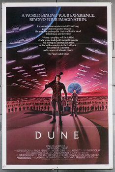 DUNE (1984) 29720  Movie Poster  Kyle MacLachlan  Sting  Virginia Madsen  Brad Dourif   David Lynch Original U.S. One-Sheet Poster (27x41) Folded  Theater Used  Very Good Plus Condition