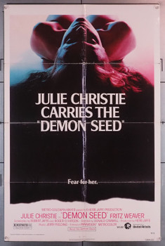 DEMON SEED (1977) 30134  Movie Poster  (27x41)  Julie Christie  Gerrit Graham  Lisa Lu  Robert Vaughn  Donald Cammell Original U.S. One-Sheet Poster (27x41) Folded  Fair Condition Only