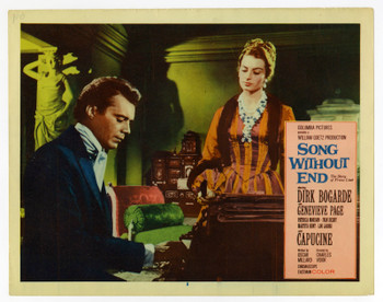 SONG WITHOUT END (1960) 9555 Movie Poster  Scene Lobby Card (11x14) Dirk Bogarde  Capucine  George Cukor Original U.S. Scene Lobby Card (11x14)  Very Fine Condition