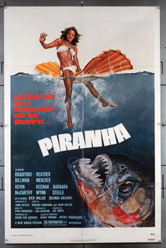 PIRANHA (1978) 30802  Movie Poster (27x41) Folded  Kevin McCarthy  Barbara Steele  Keenan Wynn  Joe Dante Original U.S. One-Sheet Poster (27x41) Folded  Fine Plus