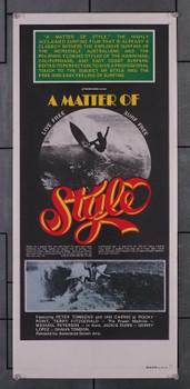 MATTER OF STYLE, A (1976) 10724 Movie Poster  Australian Surfing Documentary Daybill  Color Edition Original Australian Daybill (14x30) Very Fine Condition