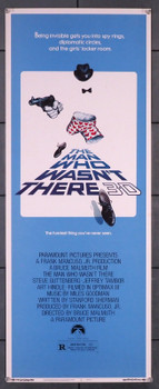 MAN WHO WASN'T THERE, THE (1983) 30720  Steve Guttenberg   Lisa Langlois  Jeffrey Tambor Original Paramount Pictures Insert Poster (14x36).  Very Fine Condition.