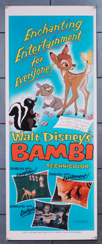 Original Bambi (1942) movie poster in VG condition for $3200.00