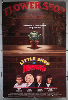 LITTLE SHOP OF HORRORS (1986) 240 Movie Poster (27x40)  Rick Moranis  Steve Martin  Ellen Greene  Vincent Gardenia  Christopher Guest  John Candy  Bill Murray  Frank Oz Original U.S. One-Sheet Poster (27x40) Rolled  Never Folded  Very Fine  Single Sided