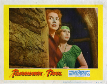 TOMAHAWK TRAIL (1957) 25709 Movie Poster  (11x14)  Susan Cummings  Lisa Montell  Chuck Connors  Lesley Selander Original U.S. Scene Lobby Card (11x14) Fine Condition  Theater-Used