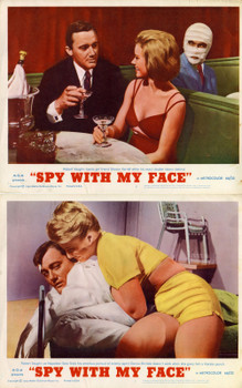 SPY WITH MY FACE, THE (1965) 30995 Movie Posters (11x14) Robert Vaughn  Donna Michelle Sharon Farrell  John Newland Original U.S. Scene Lobby Cards (11x14)    Two Individual Cards Fine to Fine Plus Condition