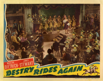 DESTRY RIDES AGAIN (1939) 30976 Movie Poster (11x14) Marlene Dietrich  James Stewart  George Marshall Original U.S. Scene Lobby Card (11x14) Very Good Plus to Fine