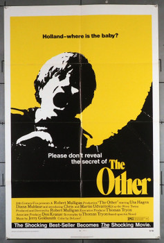 OTHER, THE (1972) 9437 Movie Poster  Uta Hagen  Victor French  John Ritter  Robert Mulligan Original U.S. One-Sheet Poster (27x41)  Folded  Very Good Plus