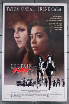 CERTAIN FURY (1985) 8261 Movie Poster  Tatum O'Neal  Irene Cara  Stephen Gyllenhaal	 Original U.S. One-Sheet Poster (27x41) Folded  Fine Plus