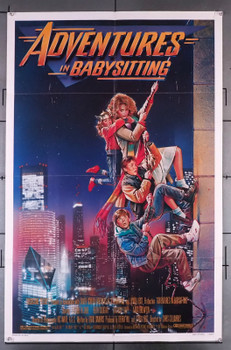 ADVENTURES IN BABYSITTING (1987) 30755  Movie Poster (27x41)  Art by Drew Struzan  Elizabeth Shue   Keith Coogan Original Touchstone Pictures One-Sheet Poster (27x41).  Folded.  Very Good Condition