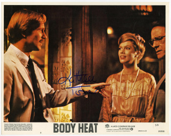 BODY HEAT (1981) 31733 Lobby Card  Autographed by Kathleen Turner Original U.S. Scene Lobby Card (11x14) Very Fine Condition