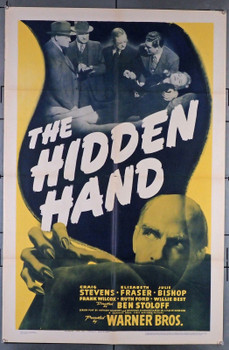 HIDDEN HAND (1942) 31872 Movie Poster  Folded   Fine Plus Original U.S. One-Sheet Poster (27x41) Folded HIDDEN HAND (1942) 31872 Movie Poster  Folded   Fine Plus Original U.S. One-Sheet Poster (27x41) Folded