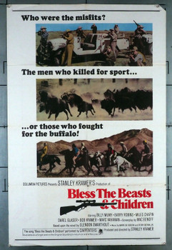 BLESS THE BEASTS AND CHILDREN (1971) 11929 Movie Poster   Original U.S. One-Sheet Poster (27x41) Good Condition  Folded BLESS THE BEASTS AND CHILDREN (1971) 11929 Movie Poster   Original U.S. One-Sheet Poster (27x41) Good Condition  Folded