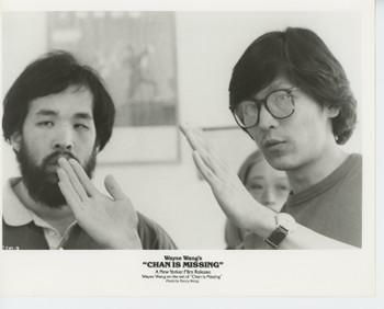 CHAN IS MISSING (1982) 31951  Two Gelatin Silver Prints of Director Wayne Wang by Nancy Wong Original U.S. Gelatin Silver Prints  (8x10)  Very Fine Condition