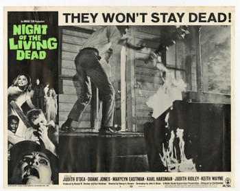NIGHT OF THE LIVING DEAD (1968) 29962 Movie Poster  Fine Plus Condition   George Romero Horror Classic Original U.S. Lobby Card (11x14)