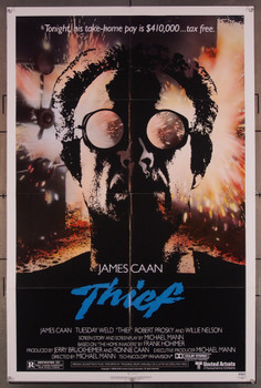 THIEF (1981) 2897 United Artists Original U.S. One-Sheet Poster (27x41) Very Fine Condition