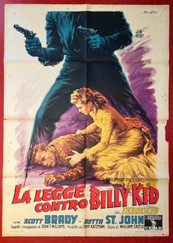 LAW VS. BILLY THE KID, THE (1954) 25560 Movie Poster Original Italian Two-Foglio Poster  (39x55)  Folded