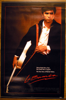 LA BAMBA (1987) 1695  Movie Poster (27x41)  Rolled  Lou Diamond Phillips   Luis Valdez Original Columbia Pictures One Sheet Poster (27x41). Rolled. Very Fine.