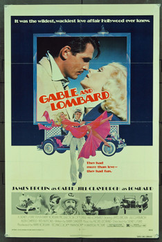 GABLE AND LOMBARD (1976) 2813 Original Universal Pictures One Sheet Poster (27x41).  Folded.  Fine plus condition.