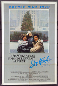 SIX WEEKS (1982) 3156 Original Universal Pictures One Sheet Poster (27x41). Folded. Near Mint.