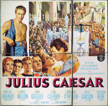 JULIUS CAESAR (1953) 9873  Movie Poster (81x81) Original U.S. Six Sheet Poster  Marlon Brando  James Mason  Joseph L. Mankiewicz Original MGM Six Sheet Poster (81x81). Fine condition.