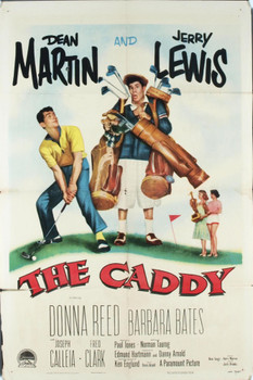 CADDY, THE (1953) 11453 Original Paramount Pictures One Sheet Poster (27x41).  Linen-Backed.  Martin and Lewis.  Fine plus condition.