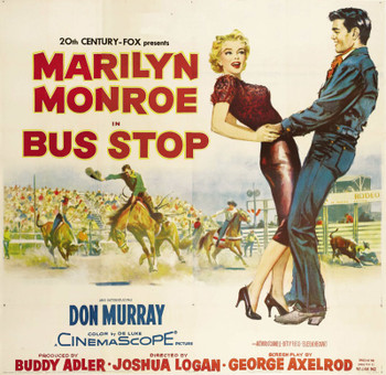 BUS STOP (1956) 12753 ORIGINAL 20th Century-Fox Six Sheet Poster (81x81).  Linen-backed.  Very Fine.