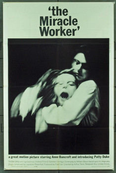 MIRACLE WORKER, THE (1962) 17764 Original United Artists One Sheet Poster (27x41).  Folded.  Very fine PLUS condition.