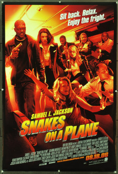 SNAKES ON A PLANE (2006) 20677 Original New Line Cinema One Sheet Poster (27x41). Double-Sided. Rolled. Near Mint Condition.