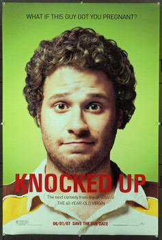 KNOCKED UP (2007) 20647 Movie Poster (27x40)  Seth Rogen   Judd Apatow Original Universal Pictures Advance One Sheet Poster (27x41). Double-Sided. Rolled. Near Mint Condition.