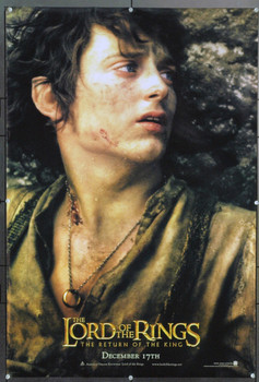 LOTR: THE RETURN OF THE KING (2003) 20744 Original New Line Cinema Style A Advance One Sheet Poster of Elijah Wood (27x40). Double-Sided. Rolled. Very Fine.