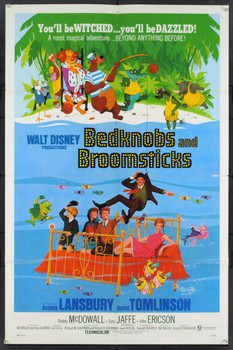 BEDKNOBS AND BROOMSTICKS (1971) 21352 Original Walt Disney One Sheet Poster (27x41). Folded. Very Fine.