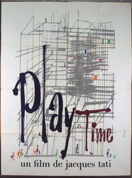 PLAY TIME (1967) 21357 Original French Grande Poster (47x63). Folded. Very Fine.