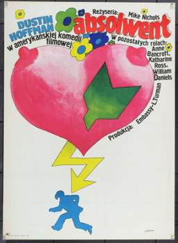 GRADUATE, THE (1967) 22058 Polish Original Poster      24x33   Rolled  Very Fine