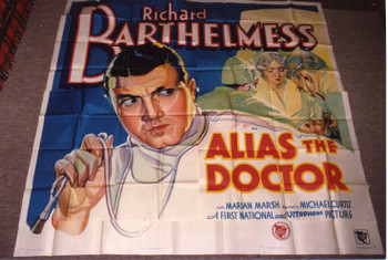 ALIAS THE DOCTOR (1932) 9695 Original First National Pictures Six Sheet Poster (81x81).  Folded.  Very Good.