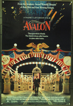 AVALON (1990) 3929 Original TriStar One Sheet Poster (27x41).  Folded.  Very Fine.
