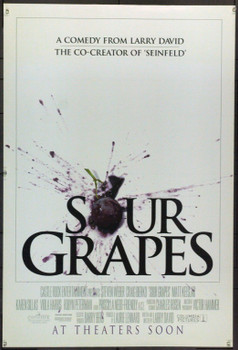 SOUR GRAPES (1998) 22023 Original Columbia Pictures One Sheet (27x41).  Rolled.  Double-Sided.  Very Fine Plus.