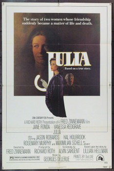 JULIA (1977) 1111 JULIA Original 20<sup>th</sup>Century-Fox One Sheet Poster (27x41). Richard Amsel Artwork. Folded. Very Fine.