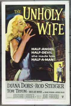 UNHOLY WIFE, THE (1957) 1125 Original RKO One Sheet Poster (27x41). Folded. Very Fine Plus.