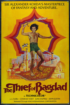 THIEF OF BAGDAD, THE (1940) 2189 Original Kino International One Sheet Poster (27x41).  1978 Re-Release. Bruce Emmett Art. Very Fine Condition.