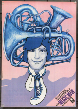 MUSIC MAN, THE (1962) 22062 Original Polish Poster (26x39). Very Fine.