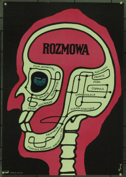 CONVERSATION, THE (1974) 22054 Original Polish Poster (23x33).  Jerzy Flisak Artwork.  Very Fine Condition.