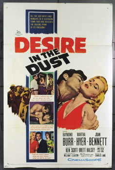 DESIRE IN THE DUST (1960) 21845 Original 20th Century-Fox Window Card (14x22). Very Fine.