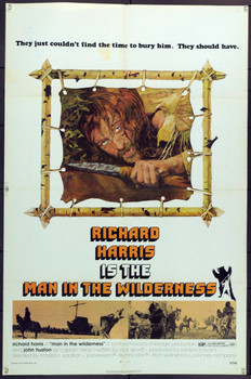 MAN IN THE WILDERNESS (1971) 21765 Original Warner Brothers One Sheet Poster (27x41). Folded. Very Fine Plus.