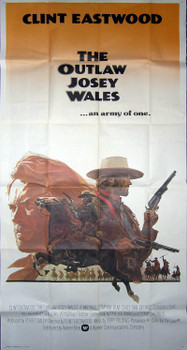 OUTLAW JOSEY WALES, THE (1976) 6541 Original Warner Brothers Three Sheet Poster (41x81). One-piece International poster. Very Fine, Folded.