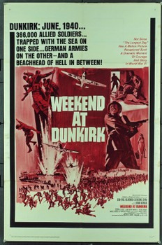 WEEKEND AT DUNKIRK (1965) 11290 WEEKEND AT DUNKIRK (1964) Original 20th Century-Fox One Sheet Poster (27x41).  Folded.  Very fine condition.